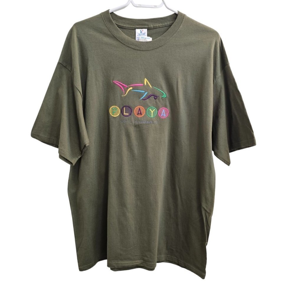 Men's Basic Crew Neck T-Shirt, Playa Del Carmen, Short sleeve, XL